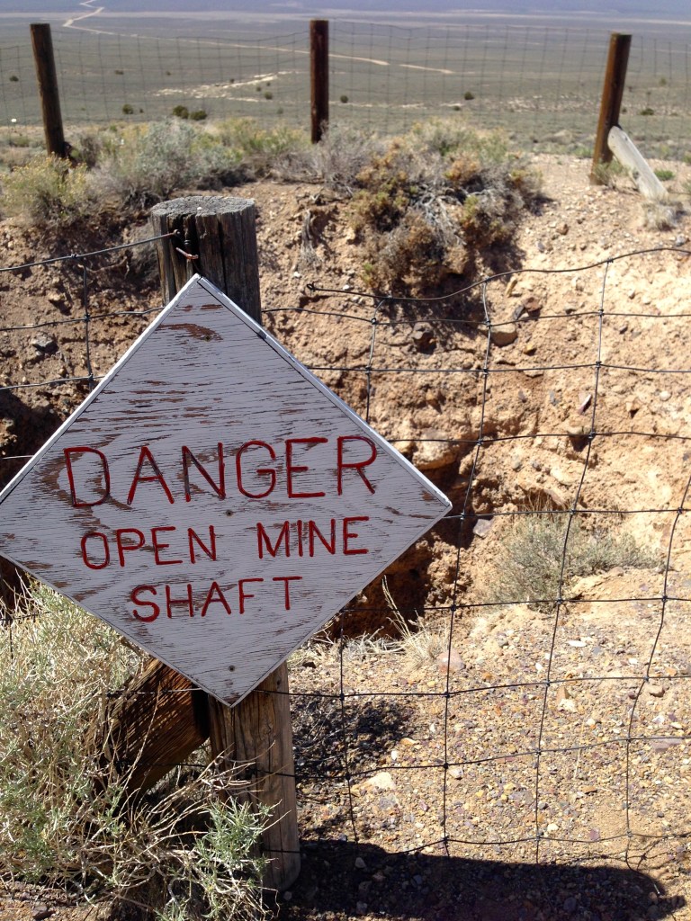 About 100 feet down is the mine