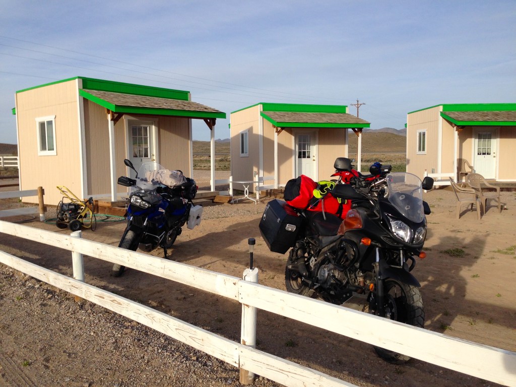 Getting ready to leave.