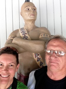 Dick and I next to the owner of Indian Valley