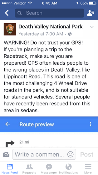 FB warning
